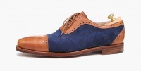 Bicolor semi-brogue oxford handmade shoes by Rozsnyai 272VA (2)